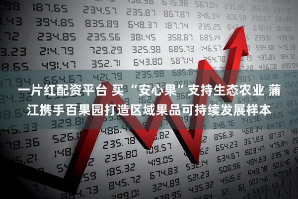 一片红配资平台 买 “安心果”支持生态农业 蒲江携手百果园打造区域果品可持续发展样本